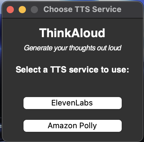 Choose your service provider here